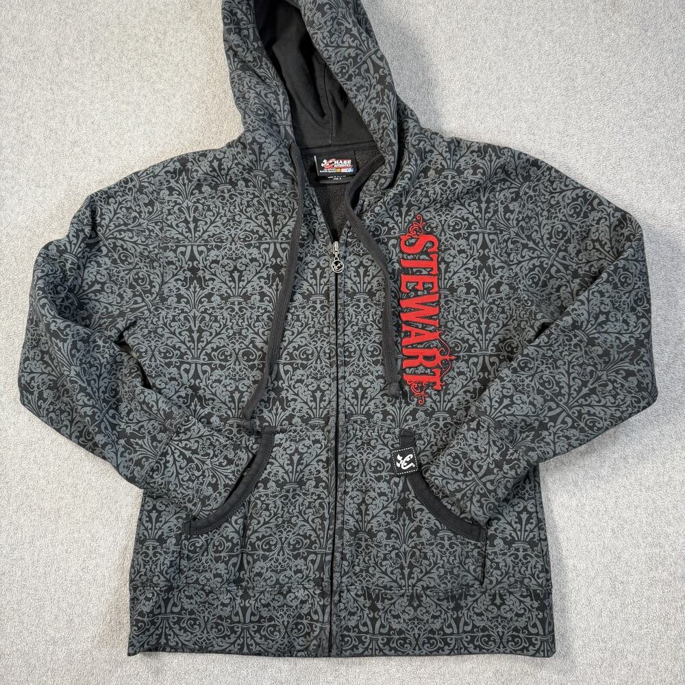 Tony Stewart NASCAR Chase Authentics Full Zip Hoodie Sweatshirt Size Small #14